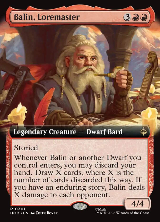 Balin, Loremaster (HOB) (301) / Extended Art