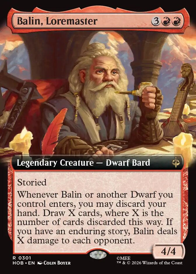 Balin, Loremaster (HOB) (301) / Extended Art