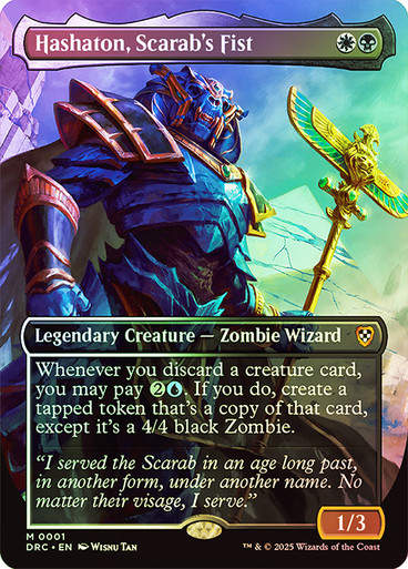 Hashaton, Scarab's Fist (DRC) (1) / Borderless Foil