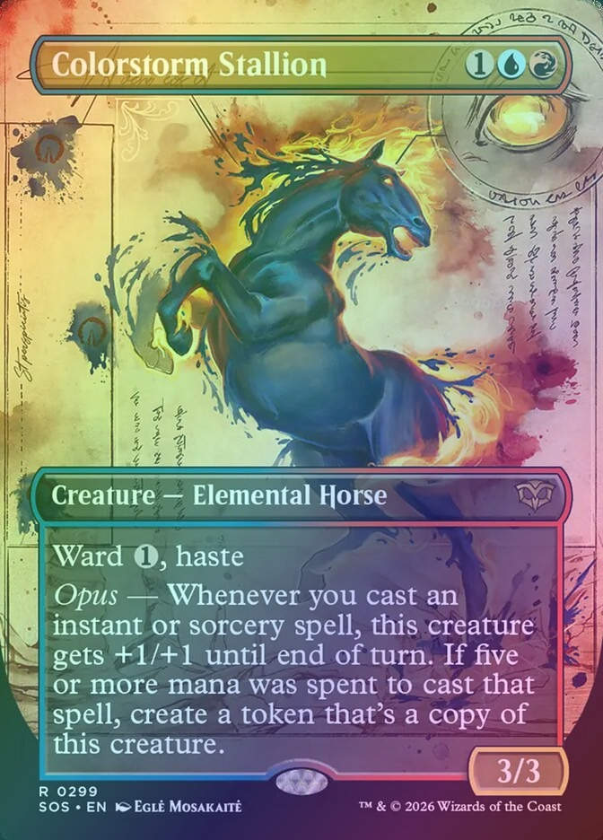 Colorstorm Stallion (SOS) (299) / Borderless / Showcase / Foil