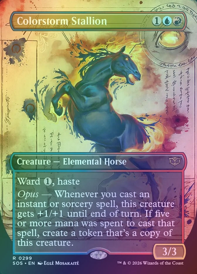 Colorstorm Stallion (SOS) (299) / Borderless / Showcase / Foil