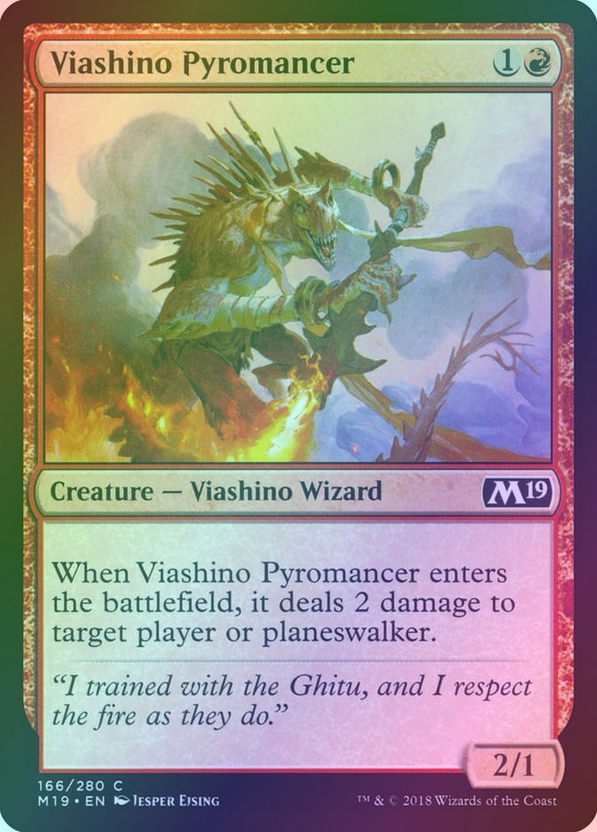 Viashino Pyromancer (M19) (166) / Foil