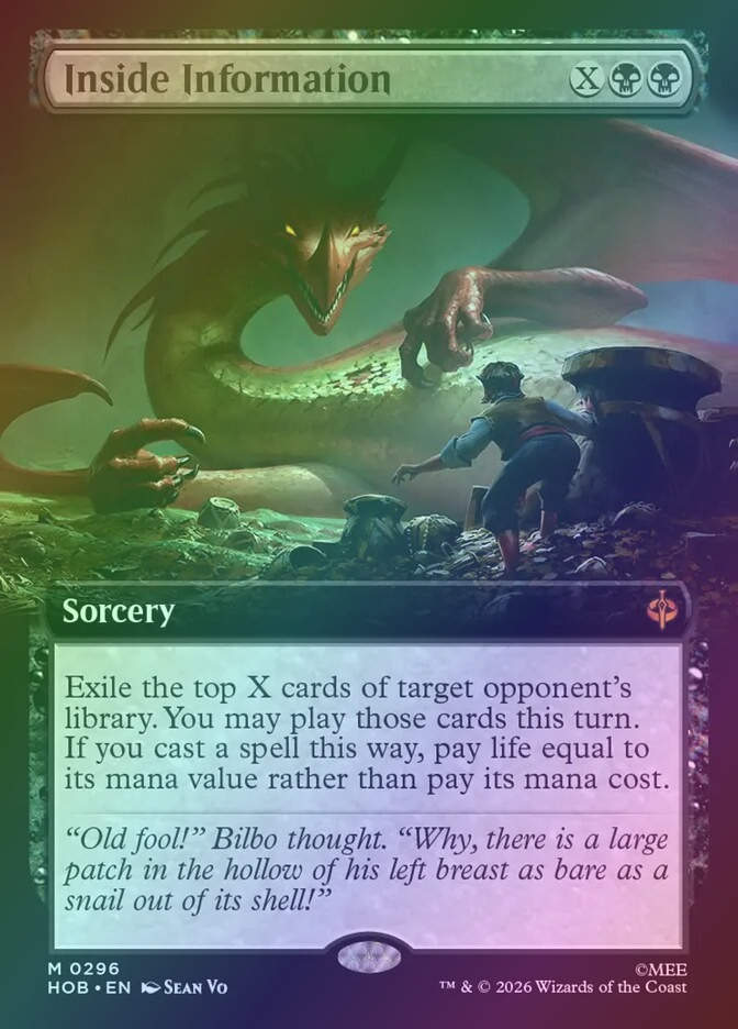 Inside Information (HOB) (296) / Extended Art / Foil