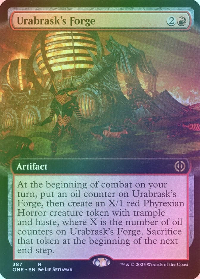 Urabrask's Forge (ONE) (387) / Extended Art / Foil