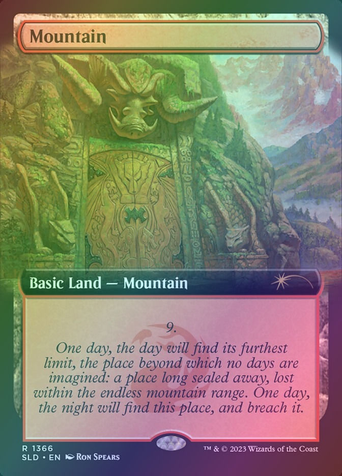 Mountain (SLD) (1366) / Extended Art / Foil