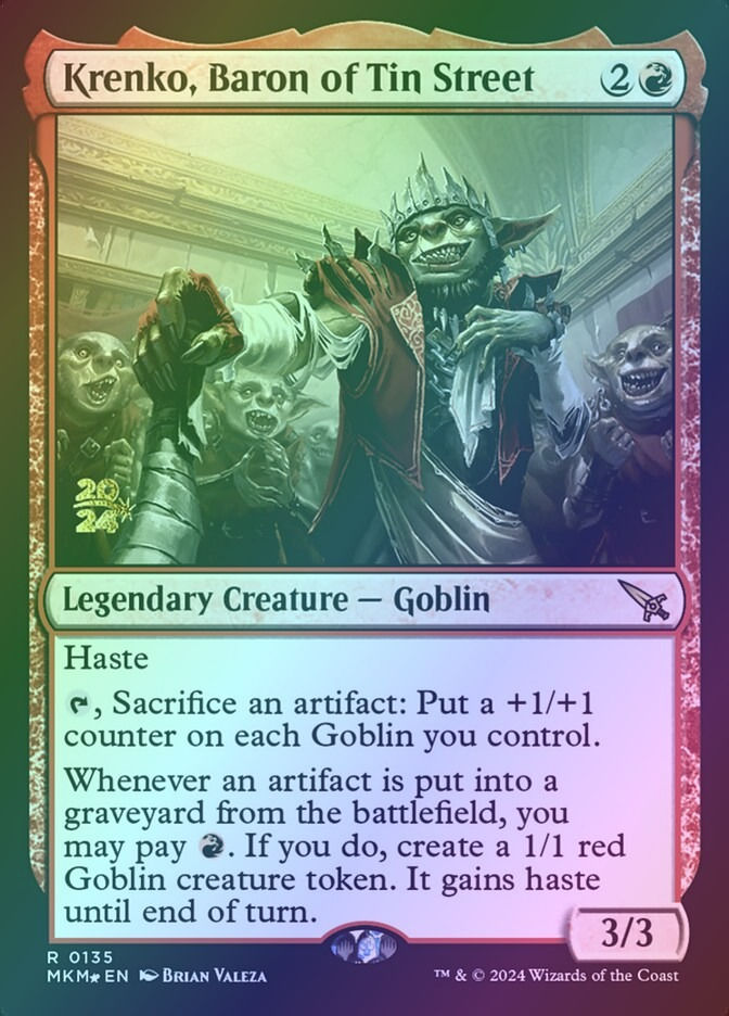 Krenko, Baron of Tin Street (PMKM) (135s) / Foil