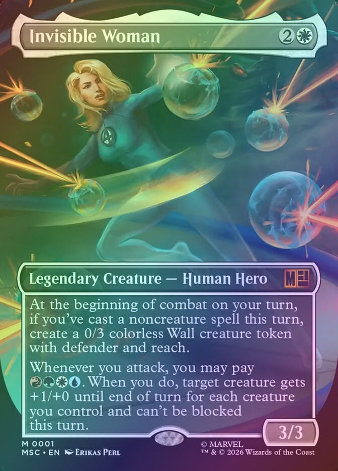 Invisible Woman (MSC) (1) / Borderless / Foil