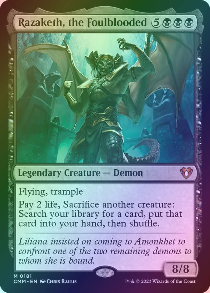 Razaketh, the Foulblooded (CMM) (181) / Foil