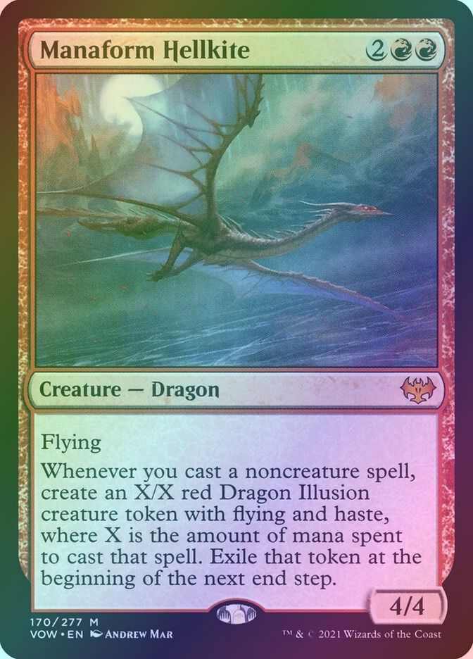 Manaform Hellkite (VOW) (170) / Foil