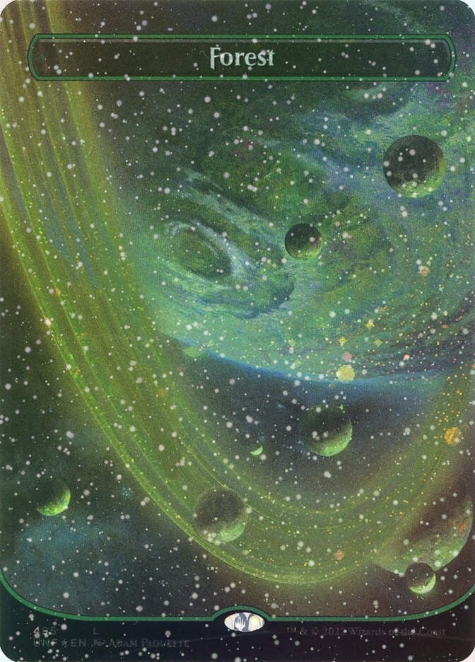 Forest (UNF) (495) / Borderless / Galaxy Foil