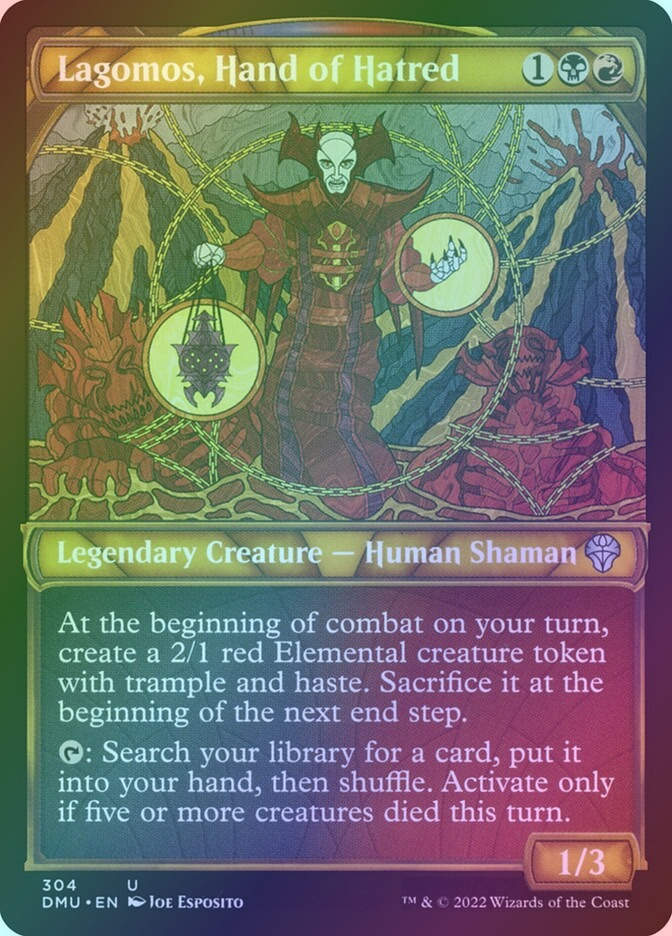 Lagomos, Hand of Hatred (DMU) (304) / Showcase / Foil