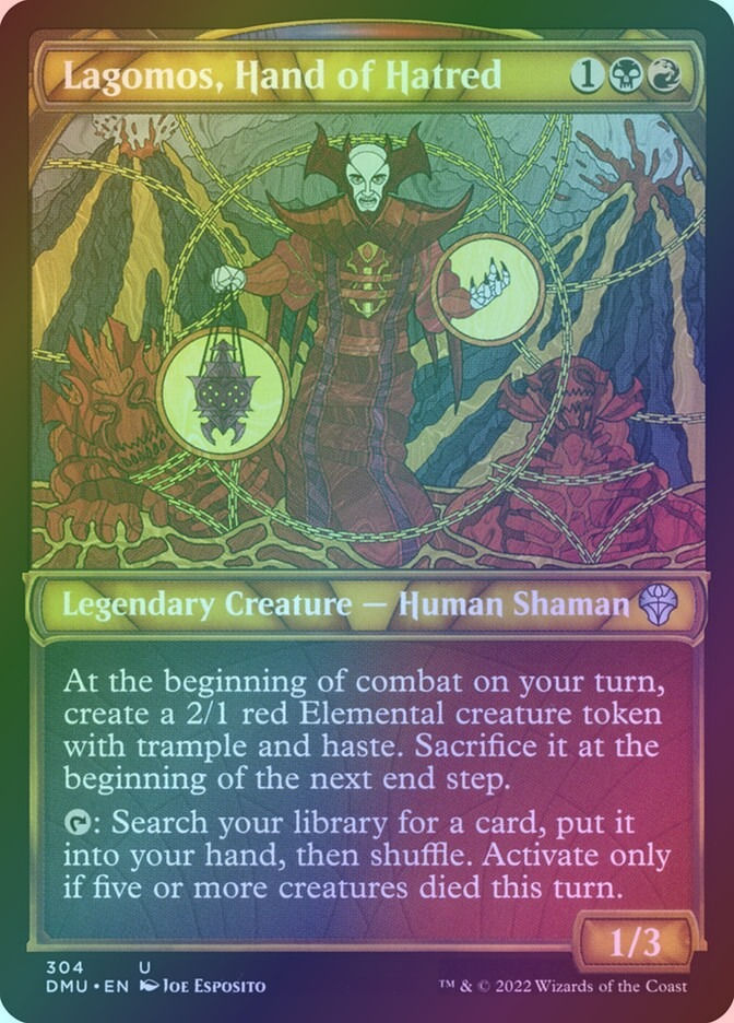 Lagomos, Hand of Hatred (DMU) (304) / Showcase / Foil