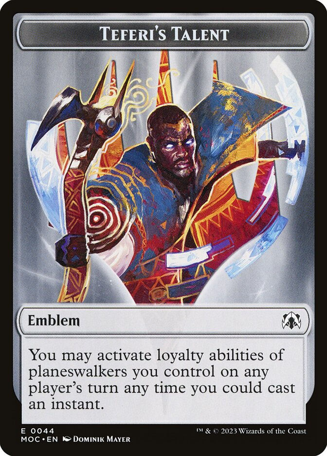 Teferi's Talent Emblem (TMOC) (44)