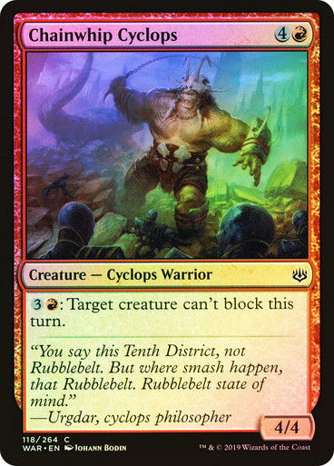 Chainwhip Cyclops (WAR) (118) / Foil