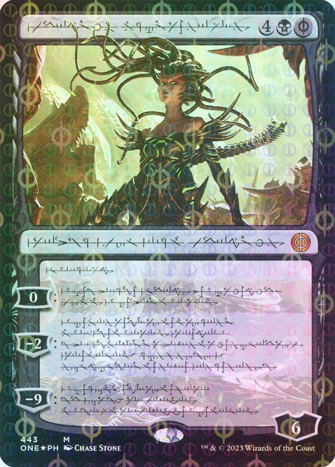 Vraska, Betrayal's Sting (ONE) (443) / Showcase / Compleat Foil