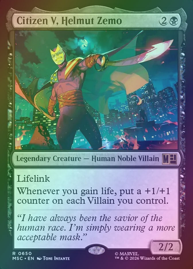 Citizen V, Helmut Zemo (MSC) (650) / Foil