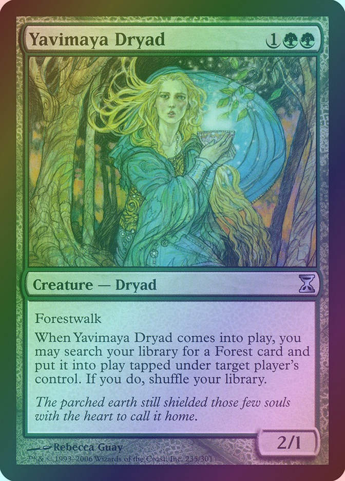 Yavimaya Dryad (TSP) (235) / Foil