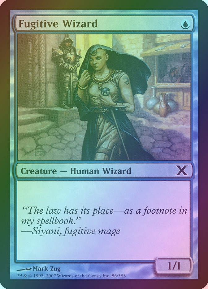 Fugitive Wizard (10E) (86) / Foil
