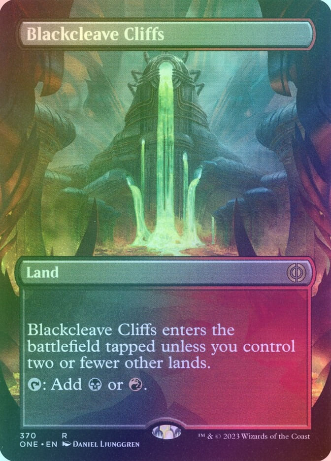 Blackcleave Cliffs (ONE) (370) / Borderless / Foil