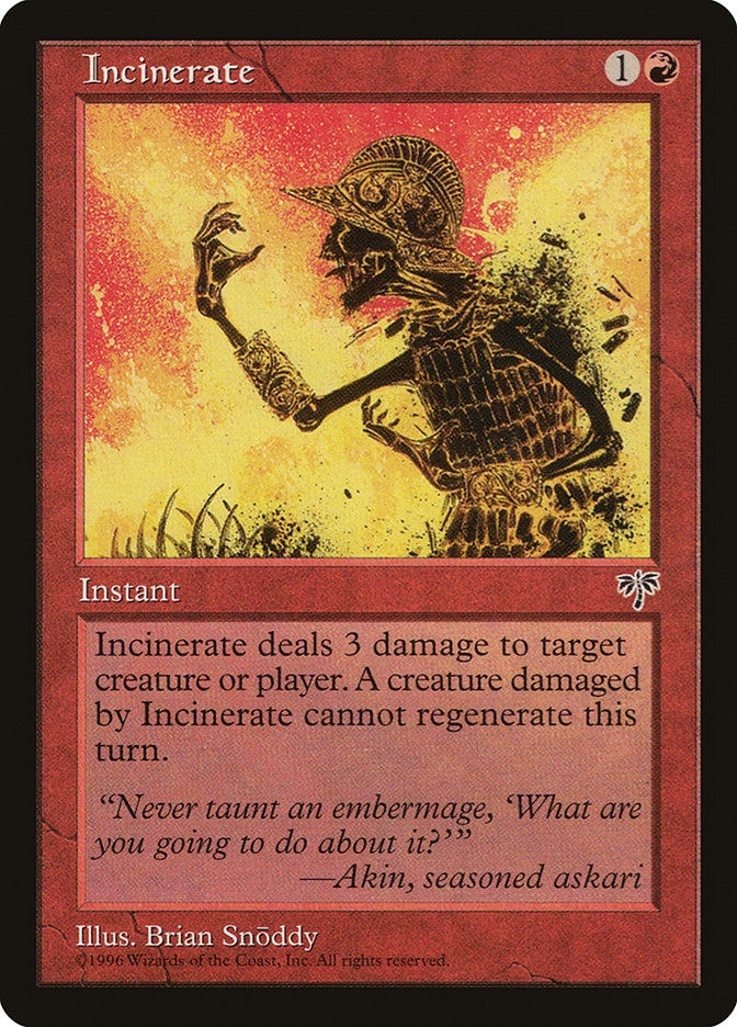 Incinerate (MIR) (184)