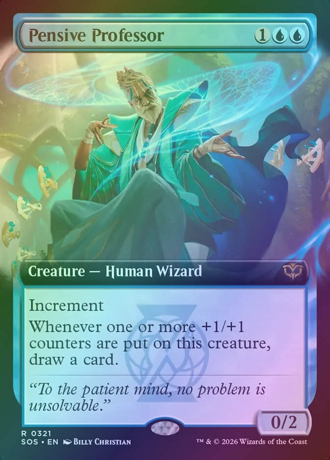 Pensive Professor (SOS) (321) / Extended Art / Foil