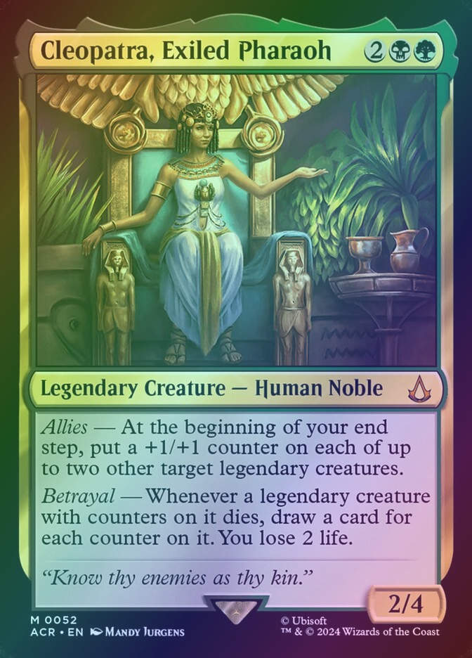 Cleopatra, Exiled Pharaoh (ACR) (52) / Foil