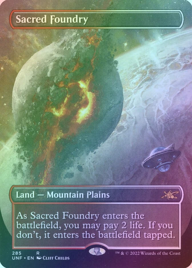 Sacred Foundry (UNF) (285) / Borderless / Foil