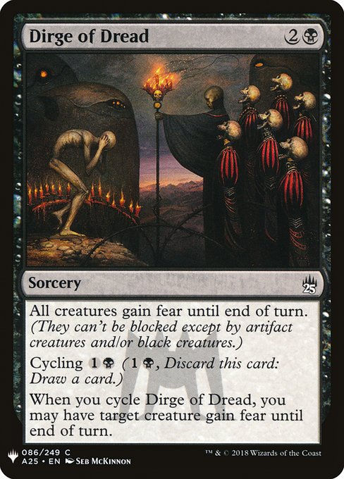 Dirge of Dread (PLST) (A25-86)