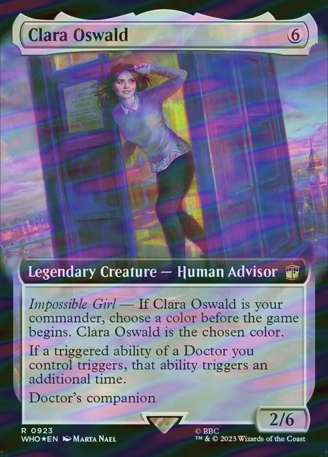 Clara Oswald (WHO) (923) / Extended Art / Surge Foil
