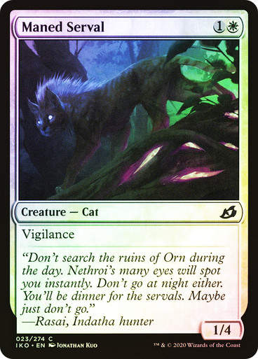 Maned Serval (IKO) (23) / Foil