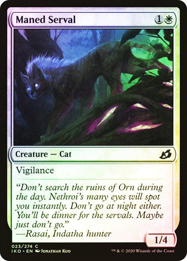 Maned Serval (IKO) (23) / Foil