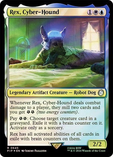 Rex, Cyber-Hound (pip) (645) / Surge Foil