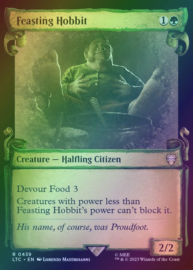 Feasting Hobbit (LTC) (439) / Showcase / Foil