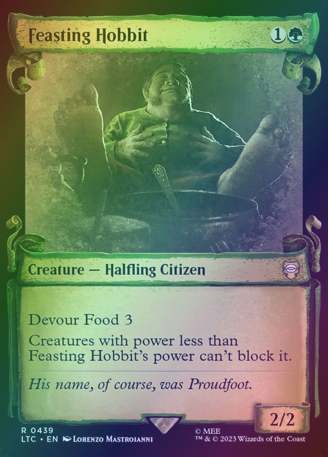 Feasting Hobbit (LTC) (439) / Showcase / Foil