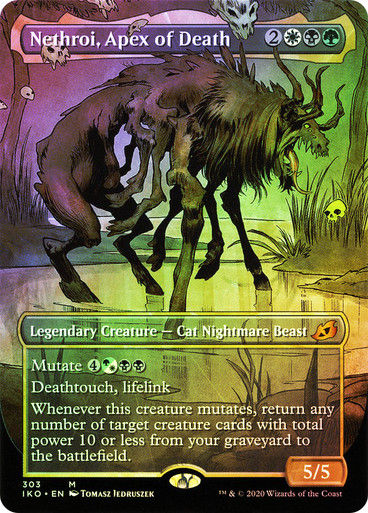 Nethroi, Apex of Death (IKO) (303) / Borderless / Showcase / Foil