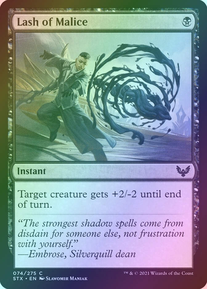Lash of Malice (STX) (74) / Foil
