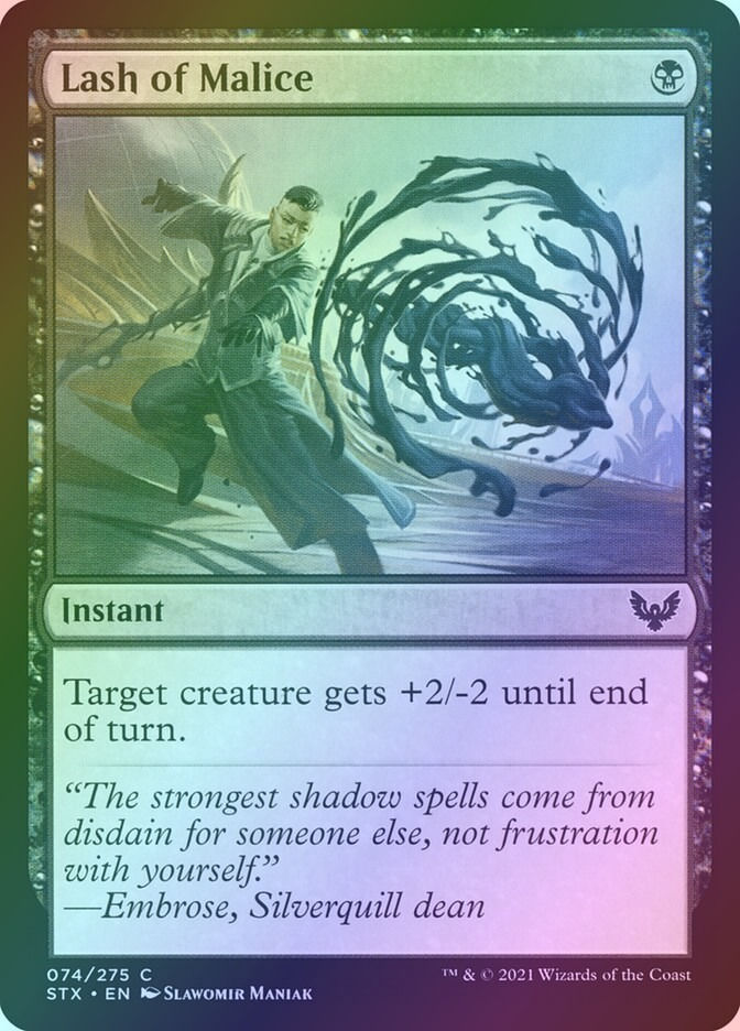 Lash of Malice (STX) (74) / Foil