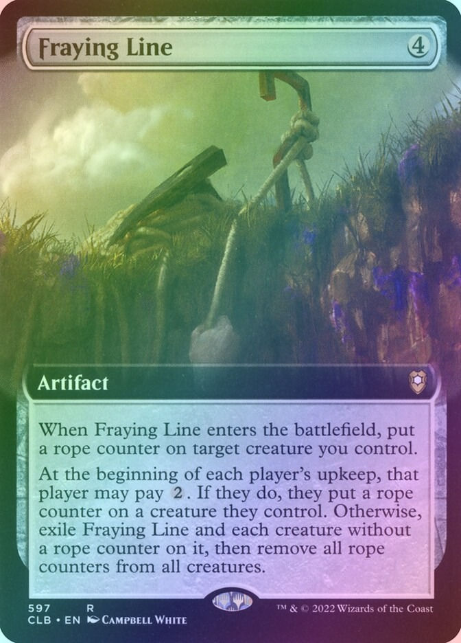 Fraying Line (CLB) (597) / Extended Art / Foil