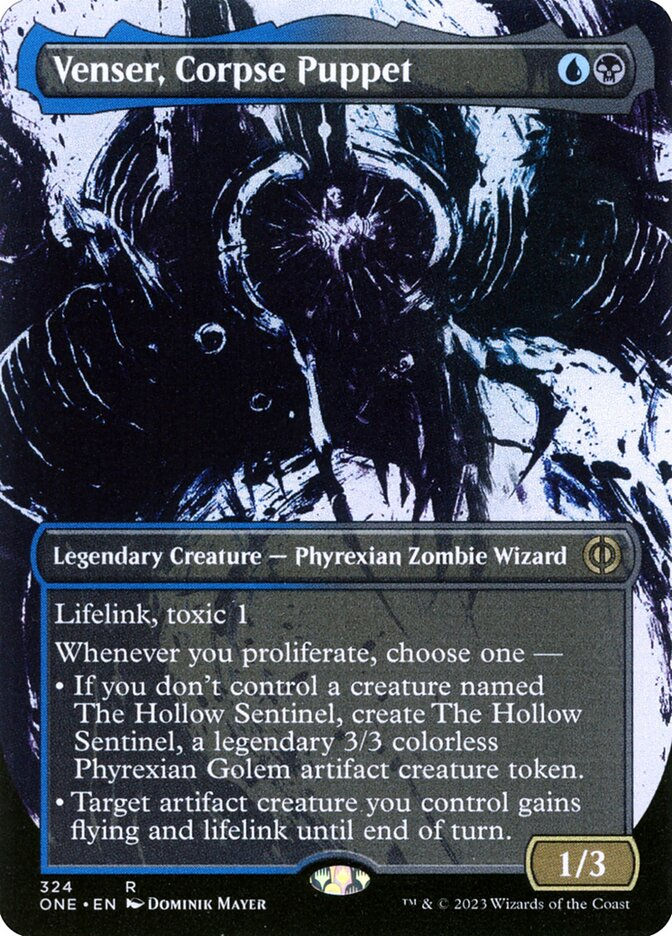 Venser, Corpse Puppet (ONE) (324) / Borderless / Showcase