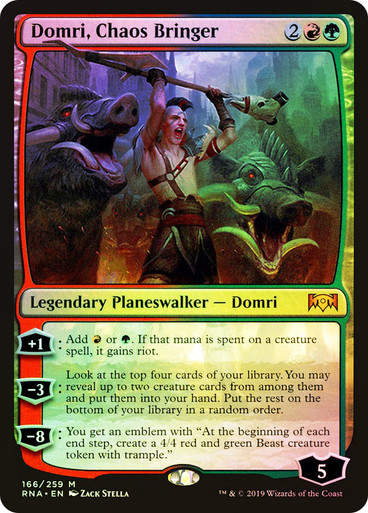 Domri, Chaos Bringer (RNA) (166) / Foil