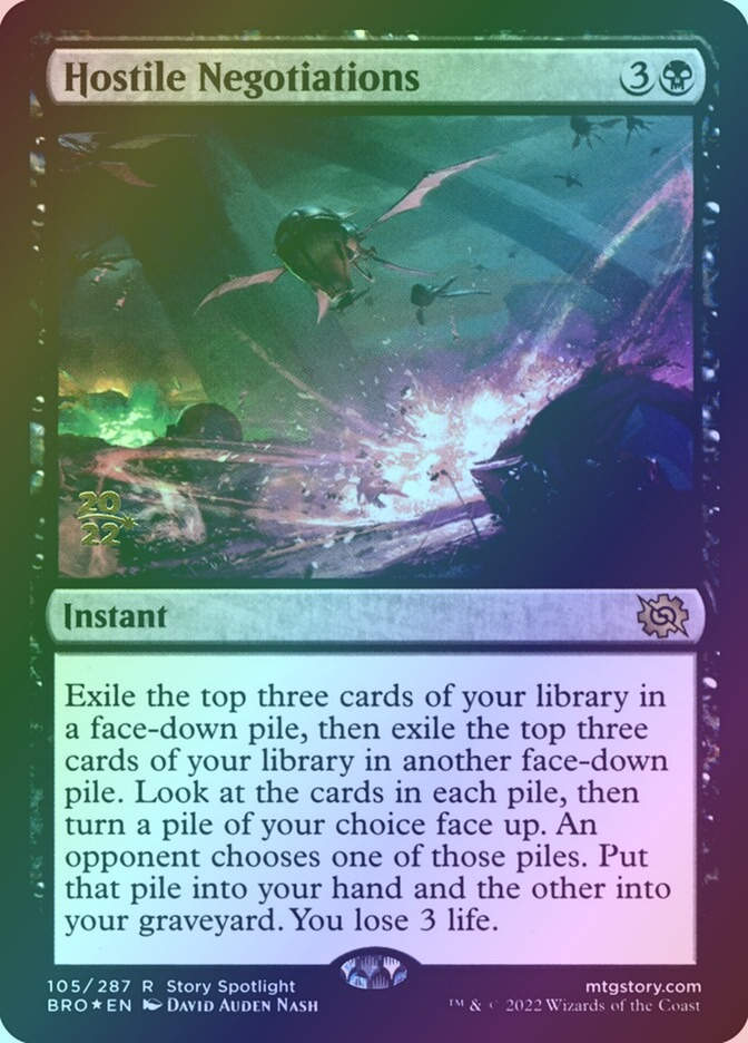 Hostile Negotiations (PBRO) (105s) / Foil