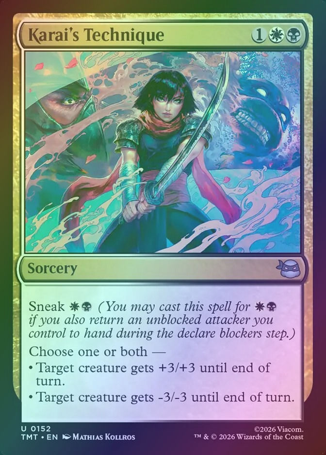 Karai's Technique (TMT) (152) / Foil