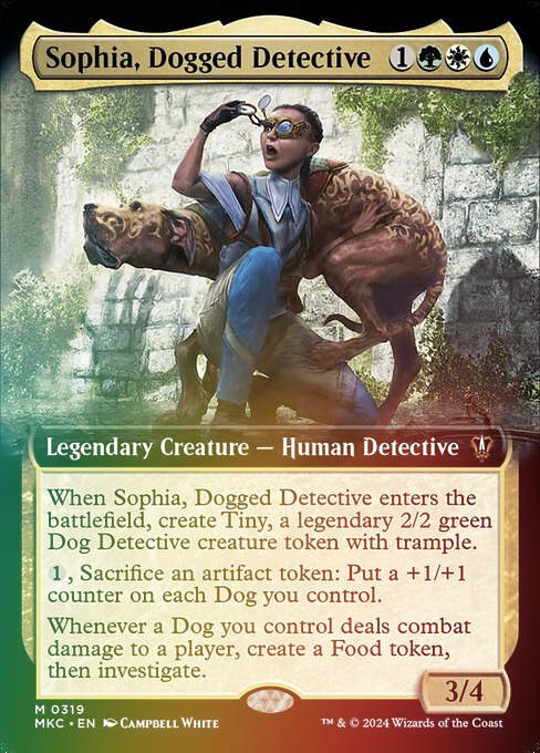 Sophia, Dogged Detective (mkc) (319) / Extended Art Foil