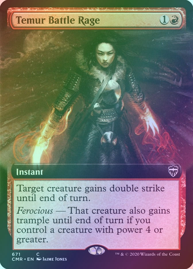Temur Battle Rage (CMR) (671) / Extended Art / Foil