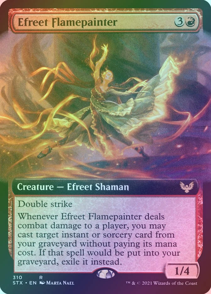 Efreet Flamepainter (STX) (310) / Extended Art / Foil