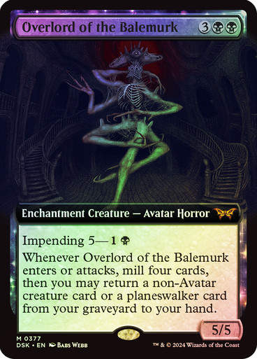 Overlord of the Balemurk (DSK) (377) / Foil / Extended Art