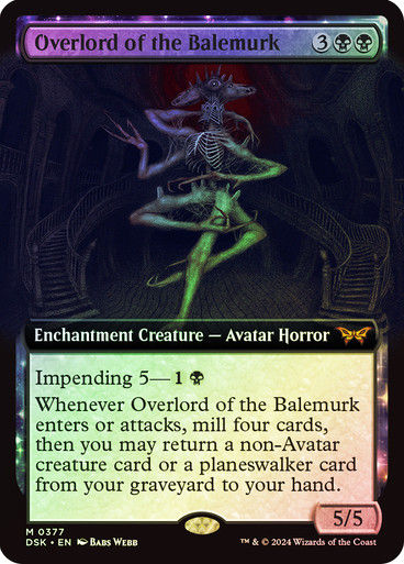 Overlord of the Balemurk (DSK) (377) / Foil / Extended Art