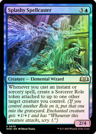 Splashy Spellcaster (woe) / Foil
