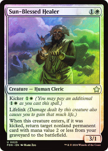 Sun-Blessed Healer (FDN) (25) / Foil