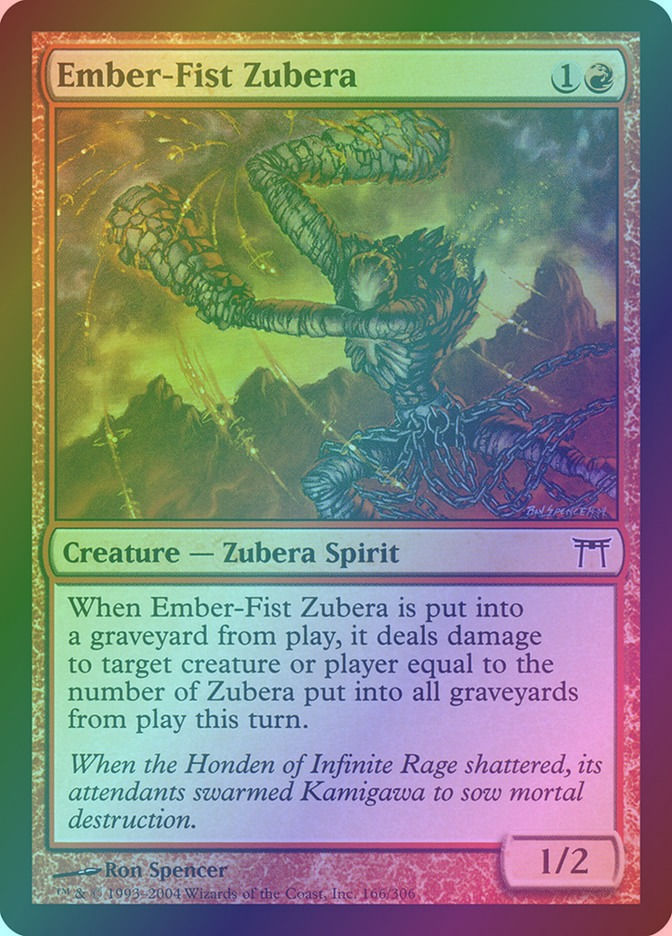 Ember-Fist Zubera (CHK) (166) / Foil